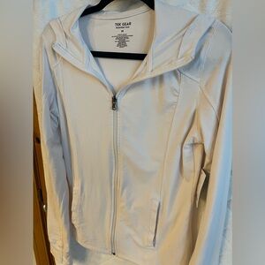 NEW  Tek Gear Jacket women’s soft sport front Zipper jacket hoodie cream